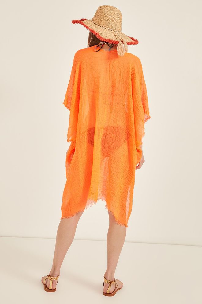 Axesoire Pareo Oranje Groothandel Kleding Lente