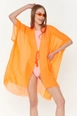 A wholesale clothing model wears axs10511-pareo-orange, Turkish wholesale  of 