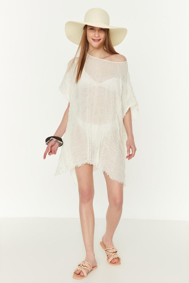 Axesoire Pareo Ecru Veleprodaja odjeće Poliester