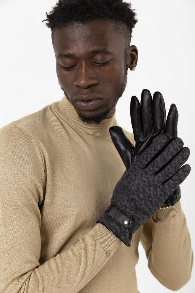 Axesoire Guantes De Hombre Negro Ropa al por mayor 0