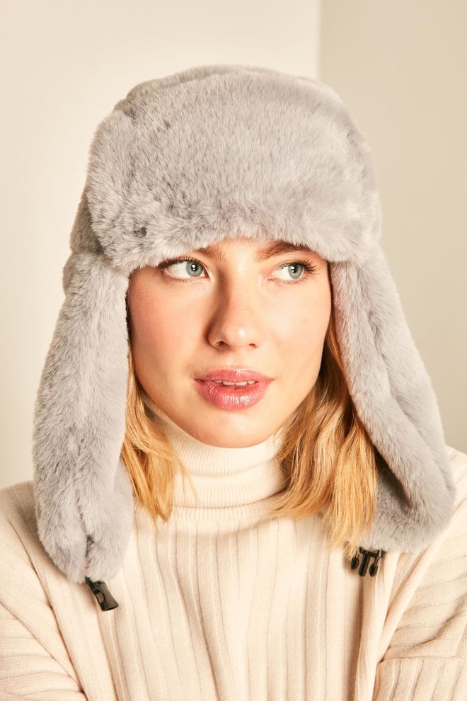 Axesoire Πιλοτικό Καπέλο Με Κλιπ Beanie Γκρι Χονδρικό εμπόριο ενδυμάτων 0
