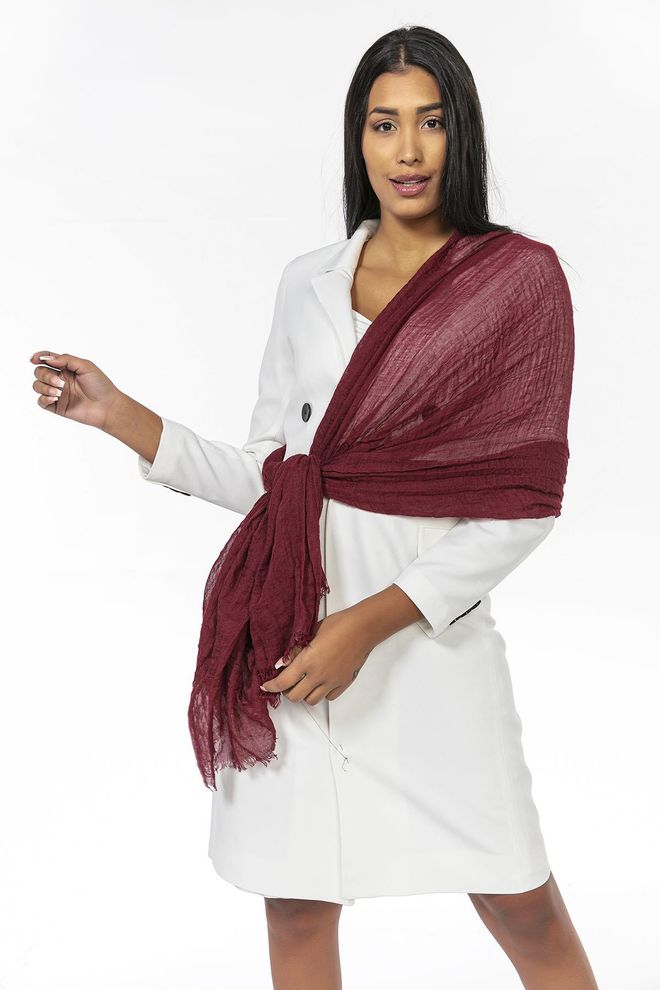 Axesoire Шаль Бордовый Красный Оптовая продажа одежды Повседневный