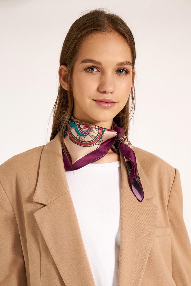 Axesoire Schal Lila Großhandelskleidung 0