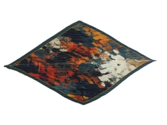 Ein Bekleidungsmodell aus dem Großhandel trägt axs11273-colorful-pleated-scarf, türkischer Großhandel Halstuch von Axesoire