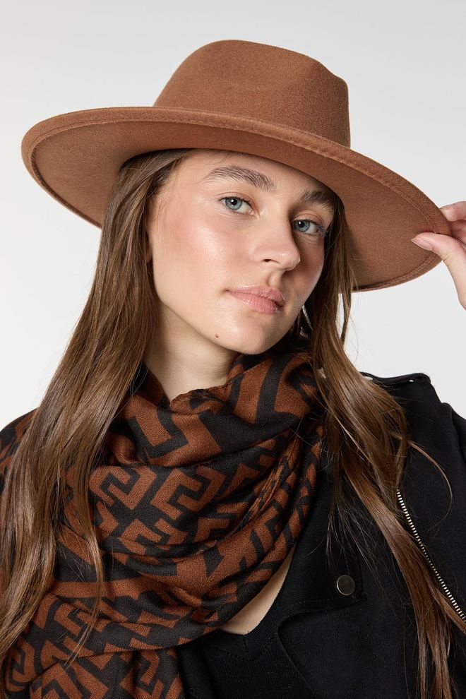 Axesoire Lichtbruine Fedora hoed Groothandel Kleding 0