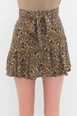 A wholesale clothing model wears bsl10019-mini-short-skirt, Turkish wholesale  of 