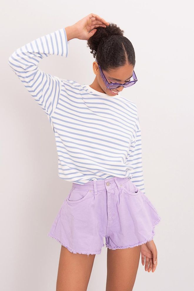 Ilia Pantalón Corto Plisado Ropa al por mayor Casual