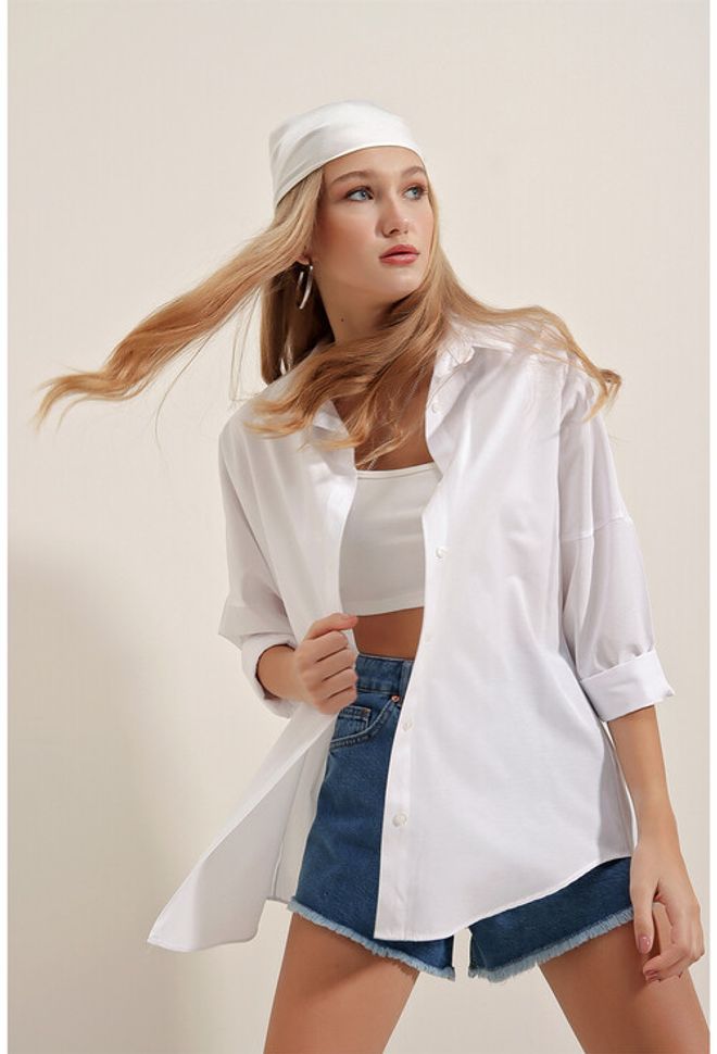 Ilia Shirt White Wholesale Clothing Spring