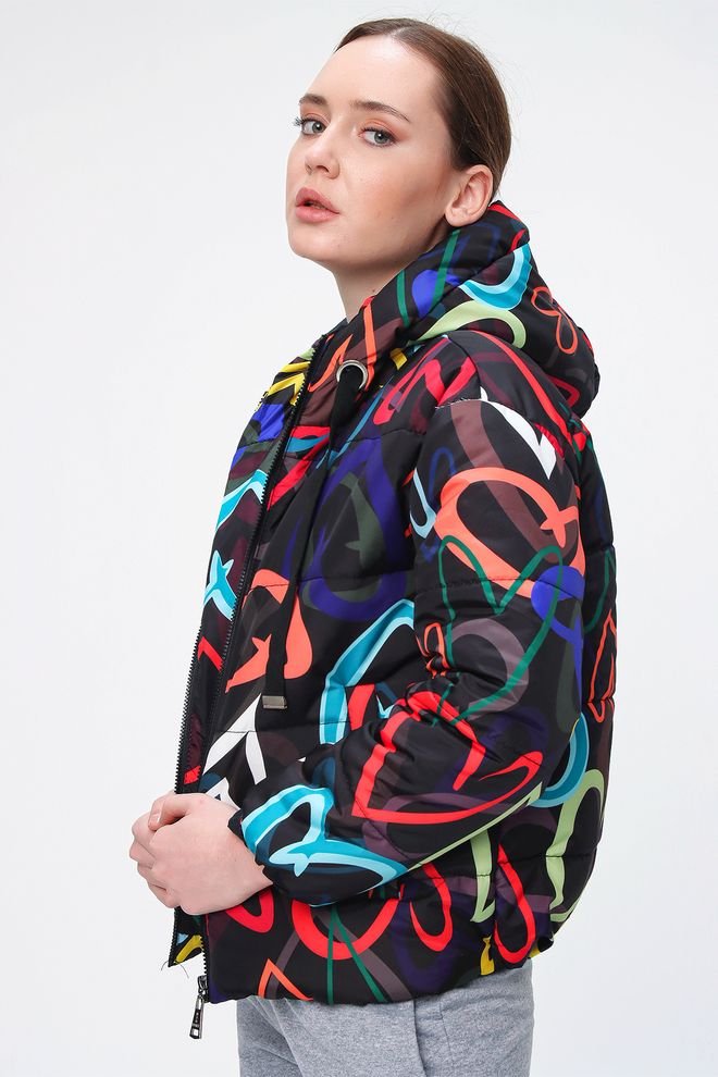 Bigdart Casaco Insuflável Preto Roupas por atacado Outono