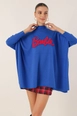 A wholesale clothing model wears big10316-slit-poncho-sweater-c.saks, Turkish wholesale  of 