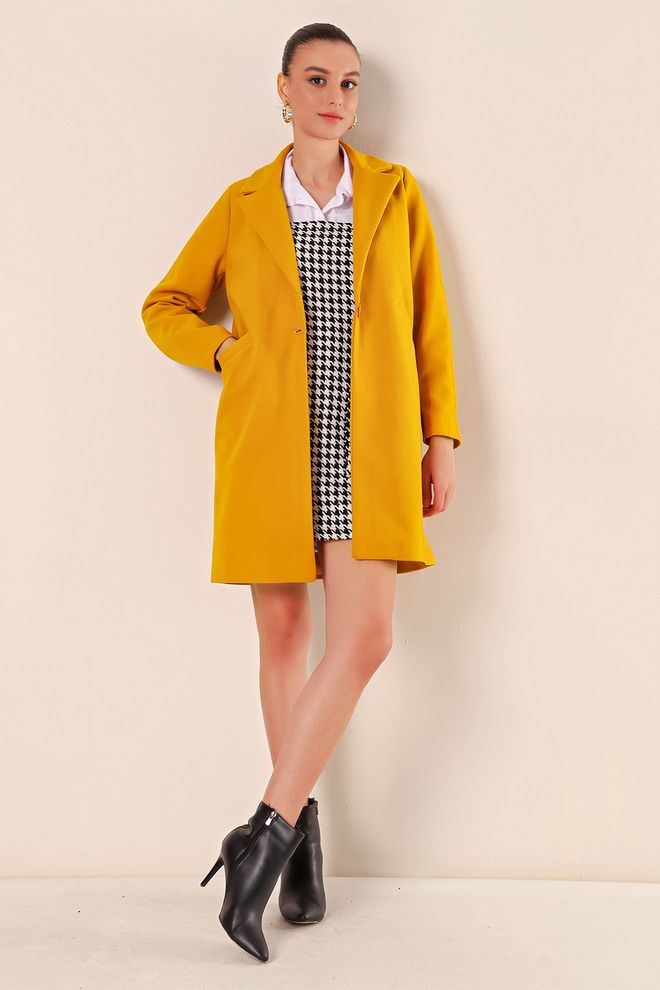 Bigdart Cappotto Ka��e Giallo Abbigliamento all'ingrosso Poliestere