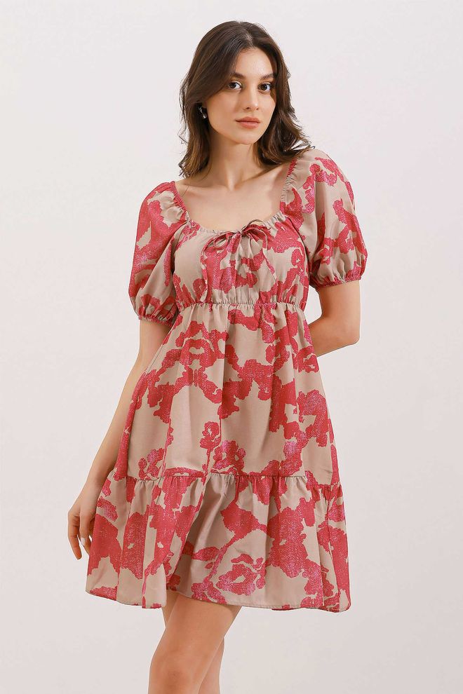 Bigdart Rozkloszowana sukienka popelinowa D. Fuksja Hurtowa sprzedaż odzieży Urodziny