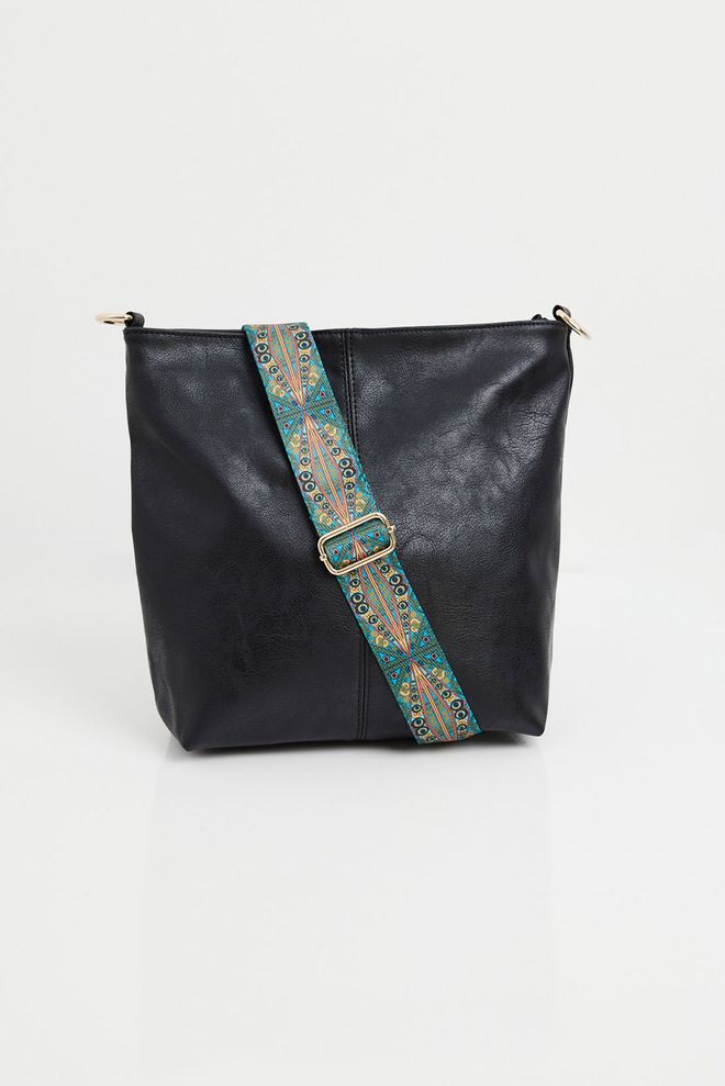 Bigdart Faux Leather Shoulder Bag Black Wholesale Clothing 4