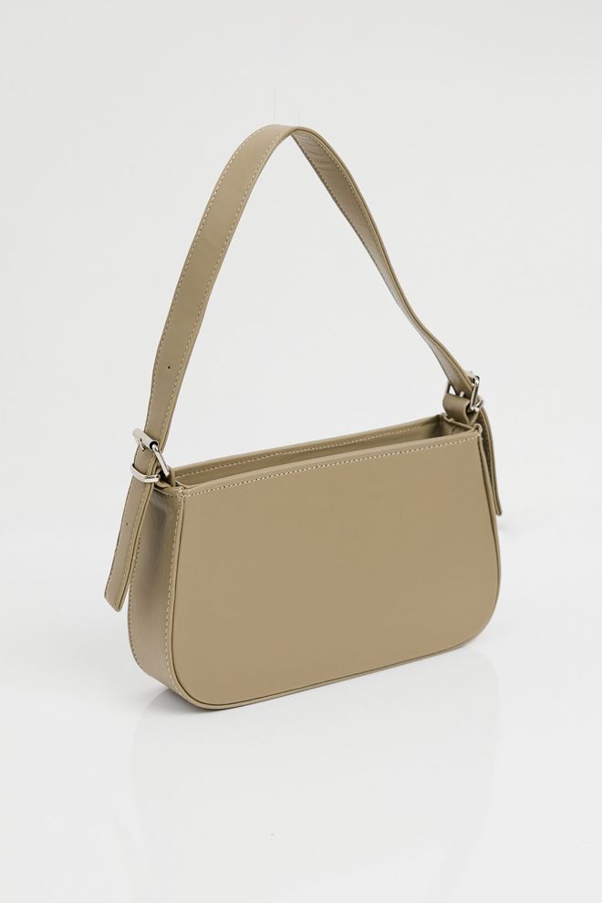 Bigdart Plain Baguette Shoulder Bag Cagla Wholesale Clothing 2