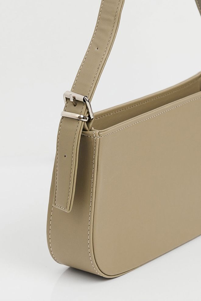 Bigdart Plain Baguette Shoulder Bag Cagla Wholesale Clothing 4