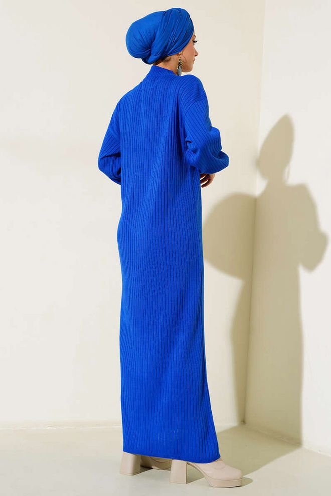 Bigdart Langes Hijab Strickkleid – Saks Großhandelskleidung Herbst