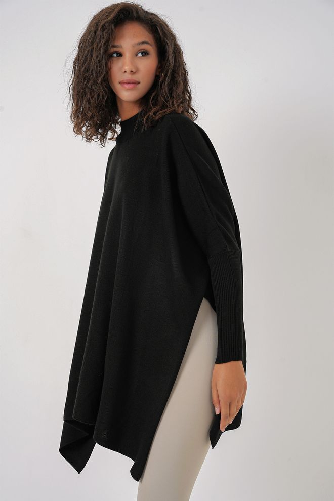 Bigdart Jersey Poncho Negro Ropa al por mayor Otoño