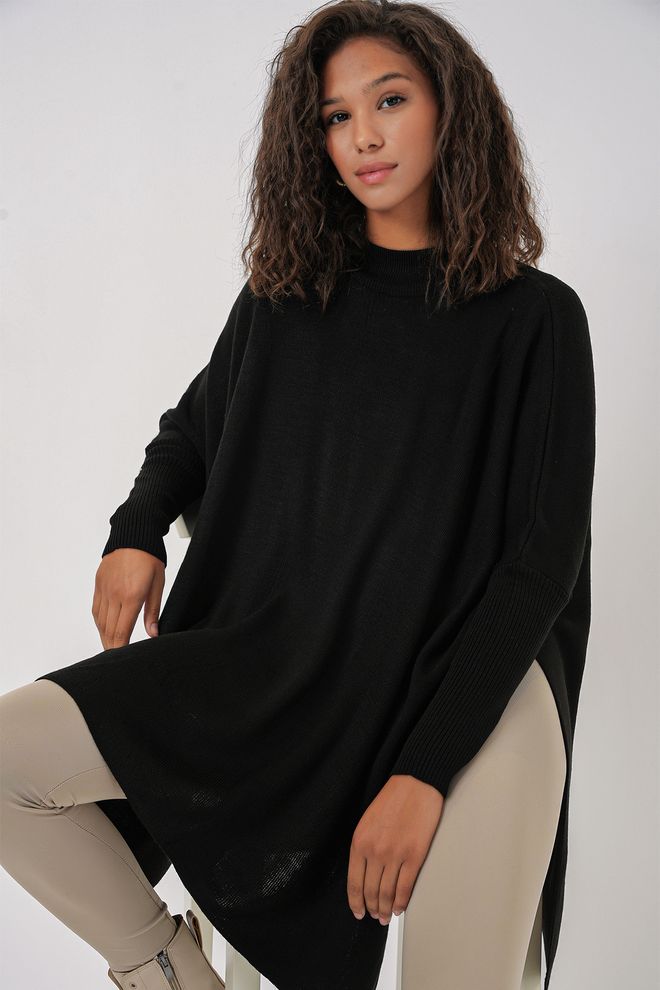 Bigdart Jersey Poncho Negro Ropa al por mayor Cumpleaños