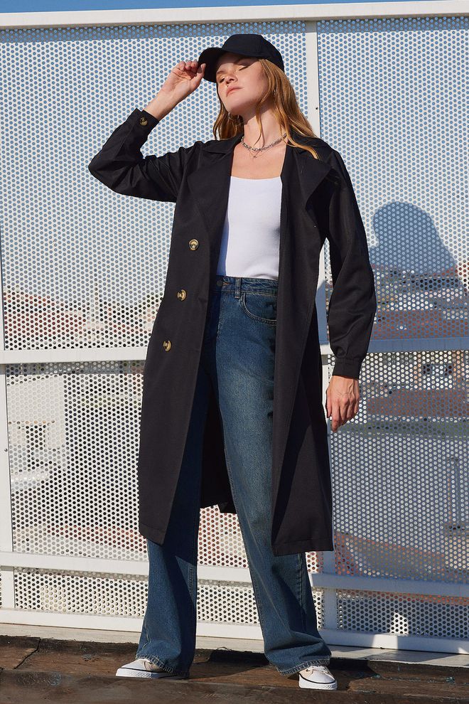 Bigdart Trenčinis paltas juodas Didmeninė prekyba drabužiais 2