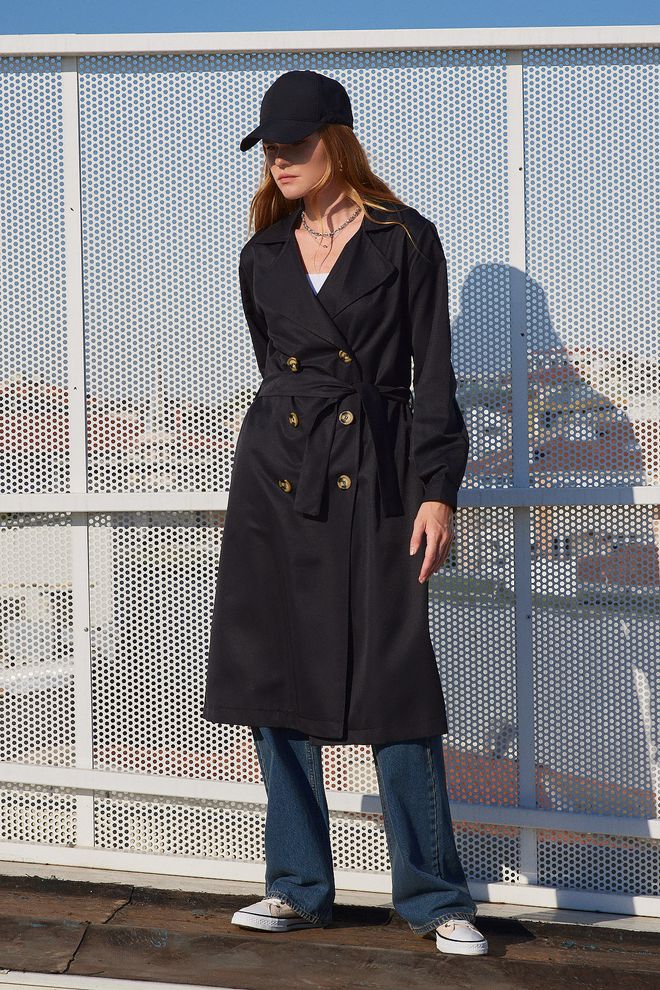 Bigdart Trenčinis paltas juodas Didmeninė prekyba drabužiais 4