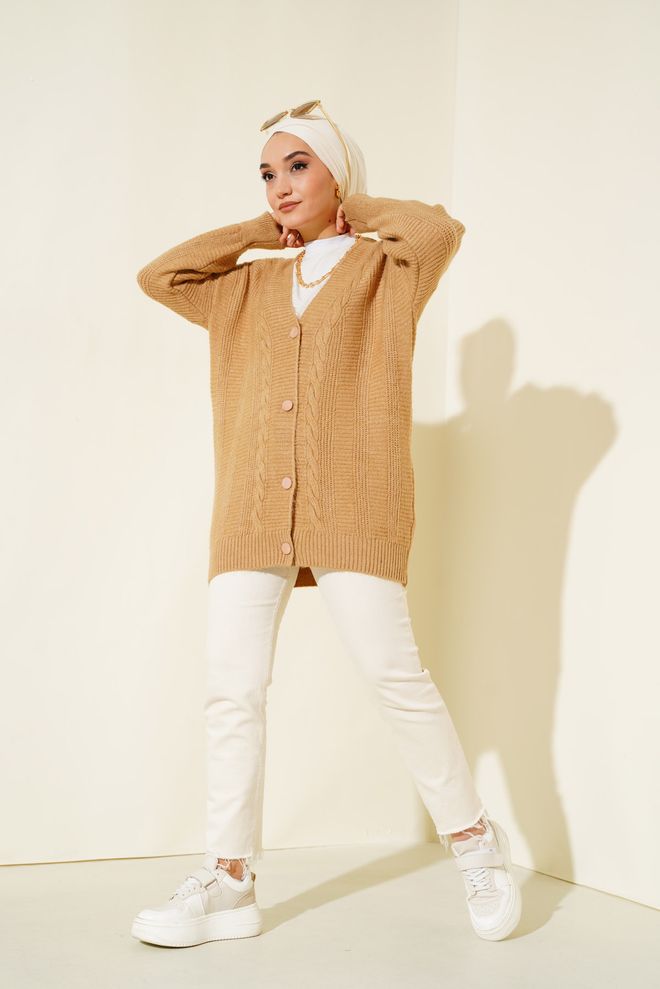 Bigdart Хиджаб Трикотаж Кардиган Норка Оптовая продажа одежды Акрил