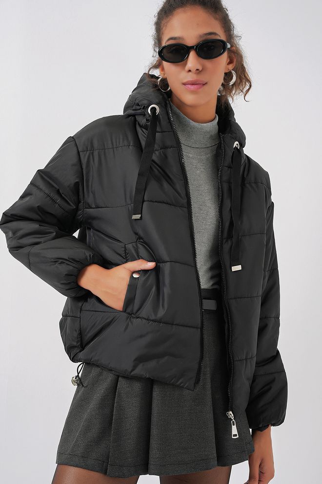 Bigdart Paltas Juodas Didmeninė prekyba drabužiais Kokteilinė