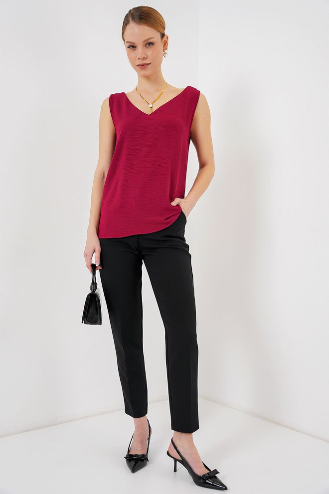 Bigdart Bluza Sa Nultim Rukavima 950 Bordo Велепродаја одеће Полиестер
