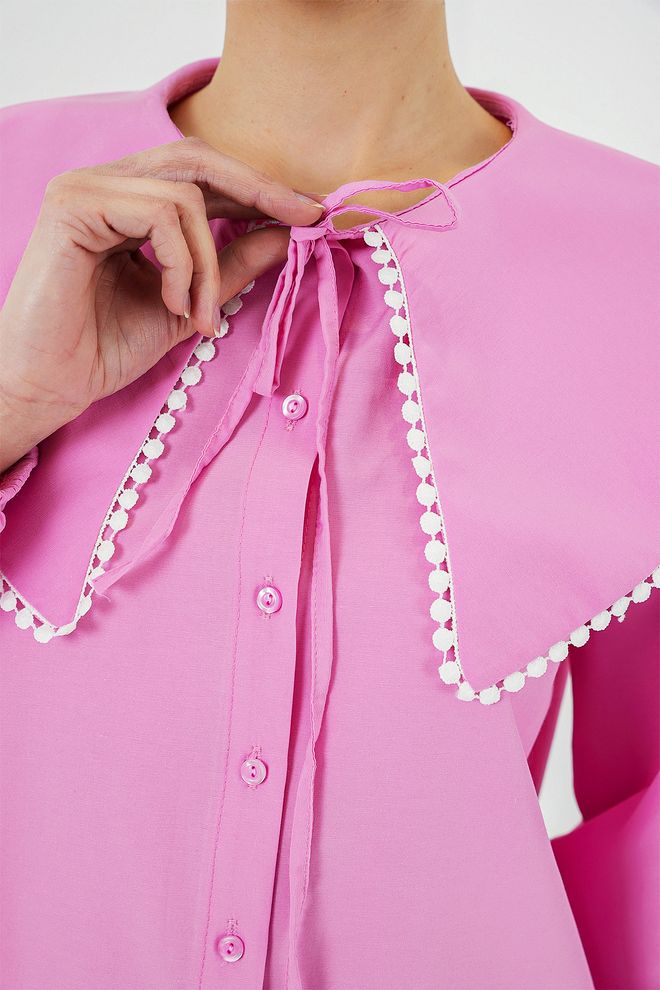 Bigdart Baby Collar Shirt 20314 Pink Wholesale Clothing Elegant