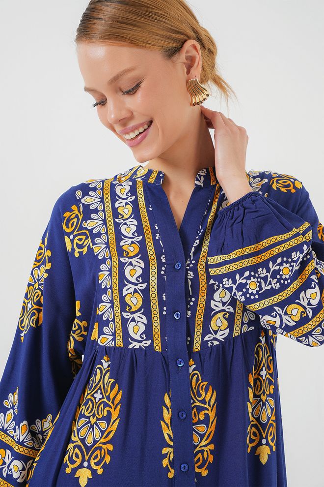 Bigdart Burkini Haljina Sa Autentičnim Uzorkom Mornarica 6 Велепродаја одеће 2