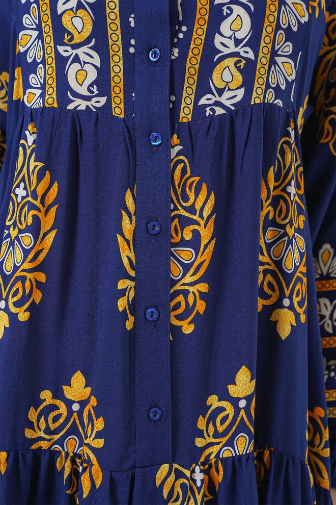 Bigdart Burkini Haljina Sa Autentičnim Uzorkom Mornarica 6 Велепродаја одеће скроман