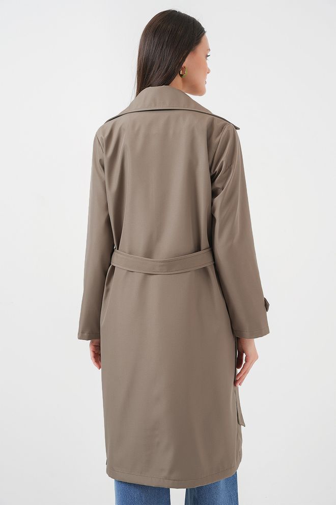 Bigdart Beige Trenchcoat Classic Single Breasted Wrapover Wholesale Clothing Work