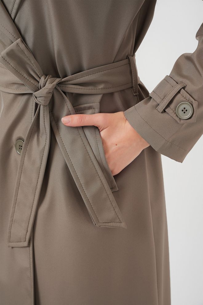 Bigdart Beige Trenchcoat Classic Single Breasted Wrapover Wholesale Clothing 1