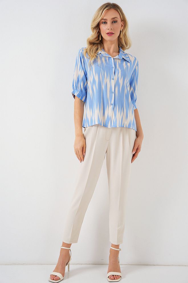 Bigdart Camicia Blu Casual Elegante Formale Abbigliamento all'ingrosso 1