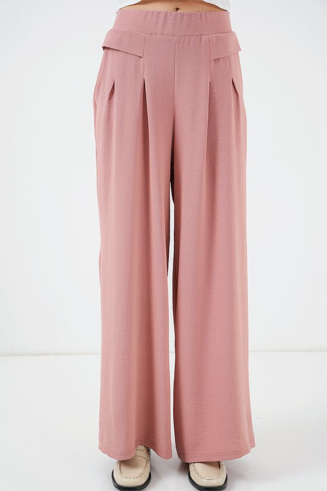 Bigdart Pink Palazzo Pants With Wide Leg And High Waist Wholesale Clothing Spring