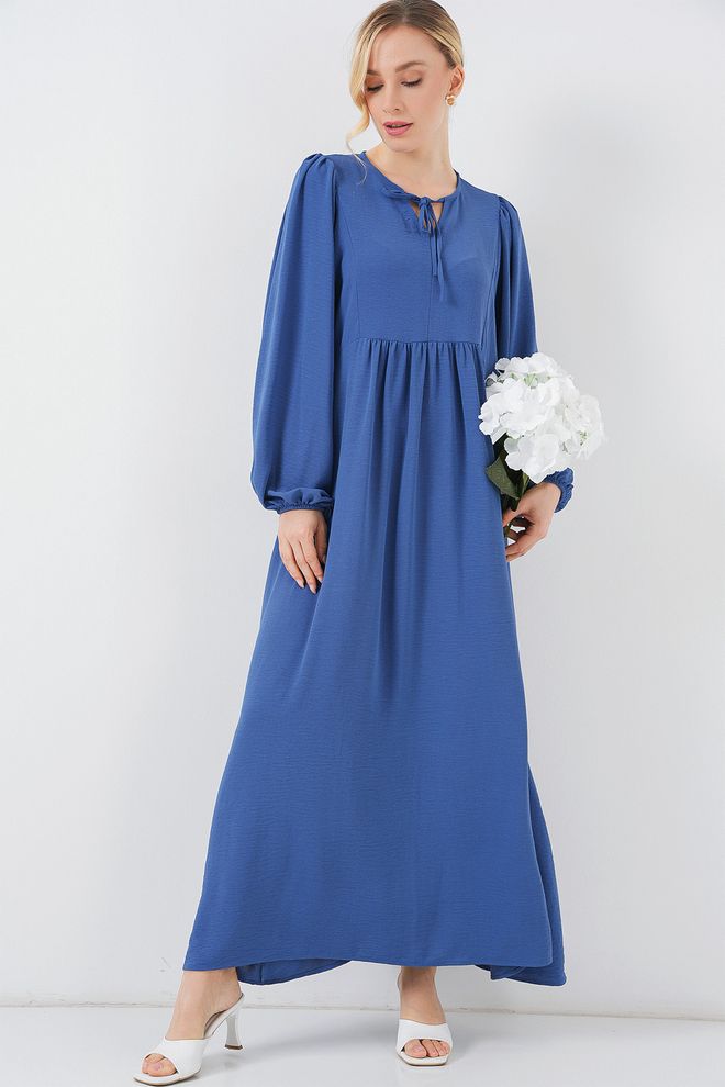 Bigdart Langes Burkini Kleid Mit Ballonärmeln 2464 Saks Großhandelskleidung 0