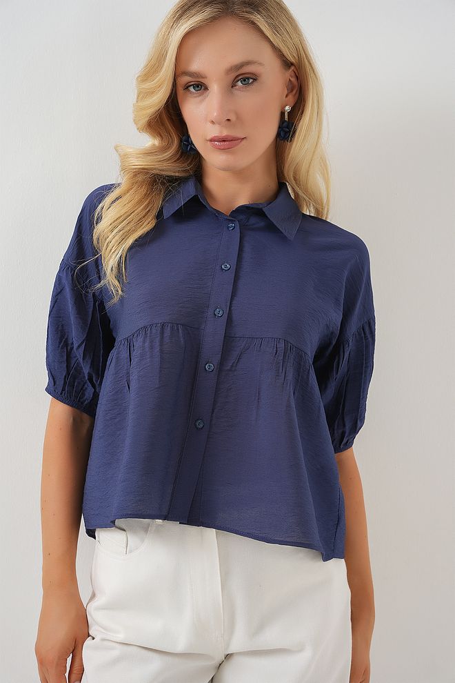 Bigdart Chemise Élégante Décontractée Bleu Marine Vêtements en gros Décontracté