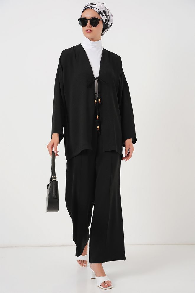 Bigdart Черный Скромный Элегантный Формальный Поставил Оптовая продажа одежды Весна