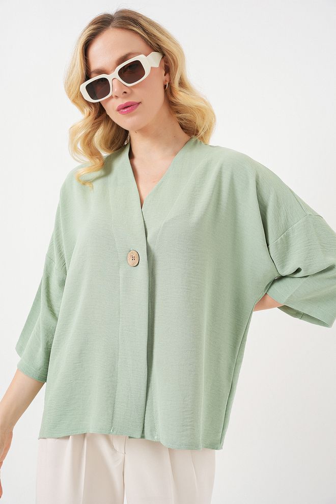Bigdart Kimono Vert Décontracté Élégant Modeste Grande Taille Vêtements en gros Modeste