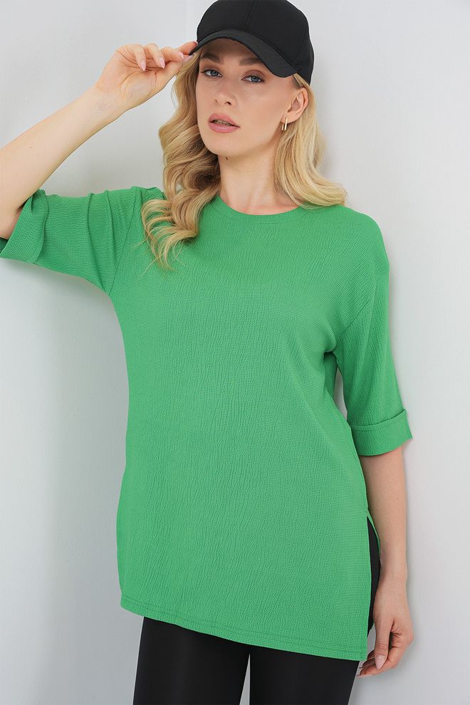 Bigdart Πράσινο T shirt Casual Αθλητικό Streetwear Μεγάλα Μεγέθη Χονδρικό εμπόριο ενδυμάτων Άνοιξη