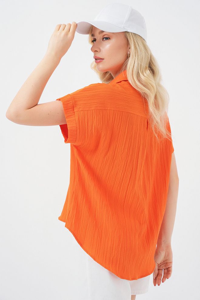 Bigdart Camicia Arancione Casual Sportiva Abbigliamento all'ingrosso Da cocktail