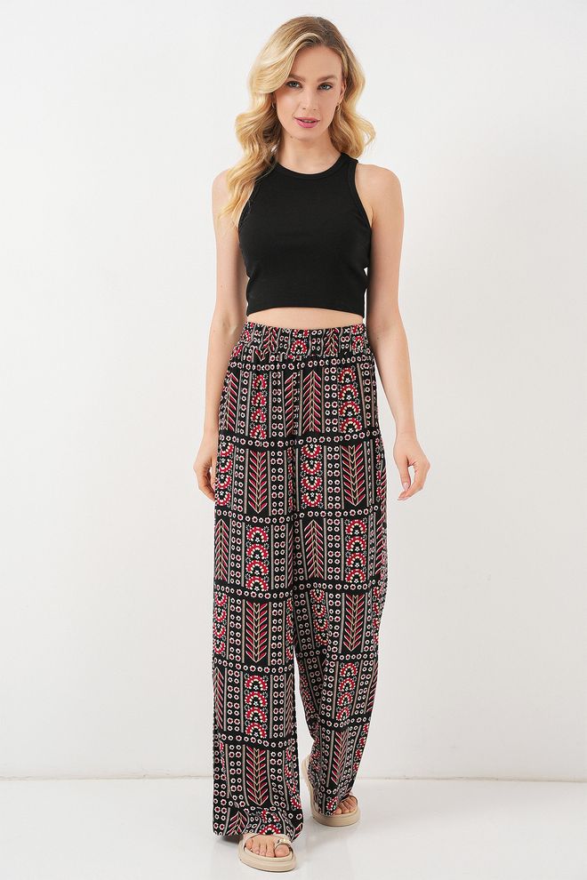 Bigdart Black Ethnic Casual Palazzo Pants Wholesale Clothing Lounge
