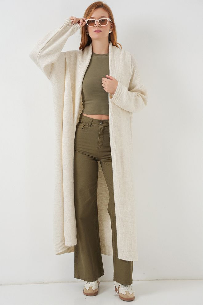 Bigdart Μπεζ Κάζουαλ Ζακέτα Oversized Χονδρικό εμπόριο ενδυμάτων Άνοιξη
