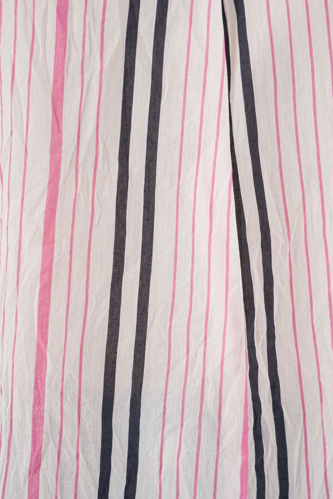 Bigdart White Striped Casual Oversized Blouse Wholesale Clothing Casual