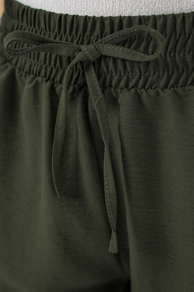 Bigdart Calções Verdes Casuais Paper Bag Cintura Alta Roupas por atacado 1