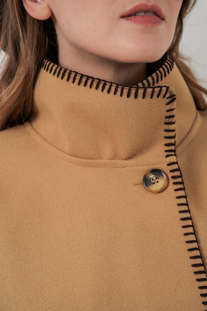 Bigdart Cáqui Ocidental Casual Elegante Poncho Roupas por atacado Casual