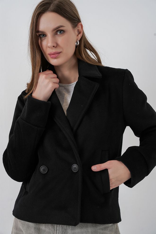 Bigdart Black Single Breasted Blazer Jacket Wholesale Clothing Casual