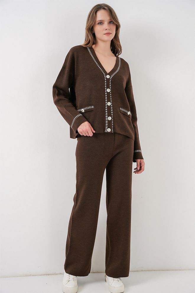 Bigdart Brown Elegant Casual Set Wholesale Clothing Modest