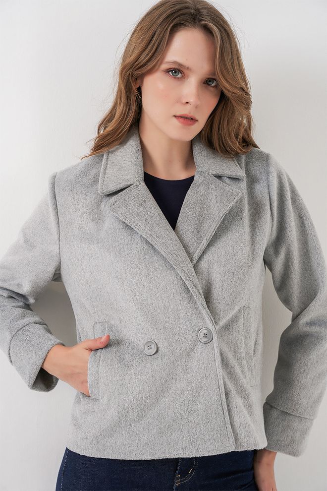 Bigdart Chaqueta Gris Blazer Doble Ropa al por mayor Casual