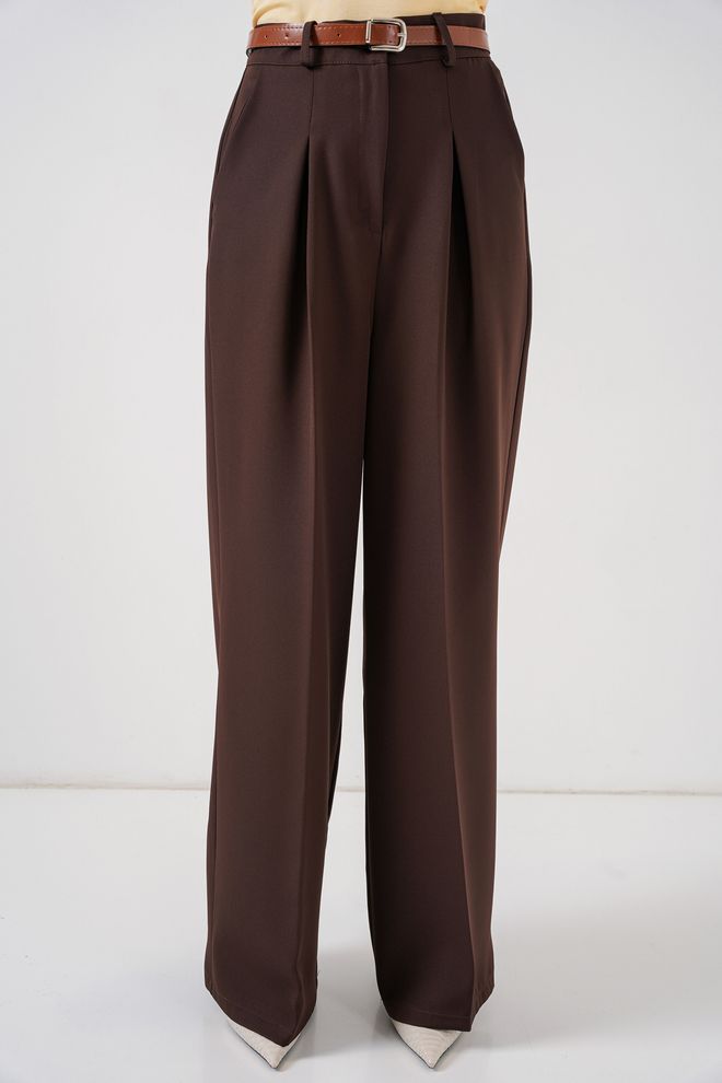 Bigdart Brown Formal Elegant Palazzo Pants Wholesale Clothing Spring