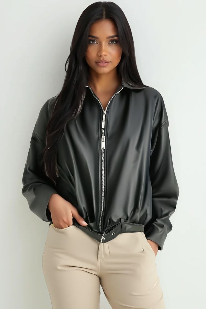 Bigdart Negro Chaqueta Camisa De Sobrecamisa Ropa al por mayor Casual